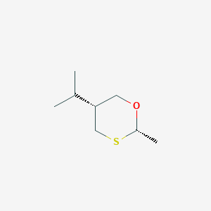 molecular formula C8H16OS B564148 1,3-Oxathiane,2-methyl-5-(1-methylethyl)-,cis-(9CI) CAS No. 110523-70-1