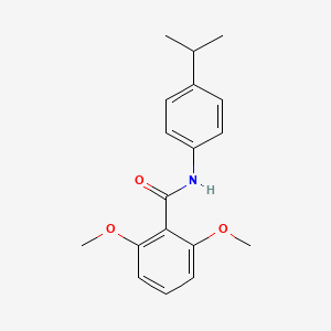 molecular formula C18H21NO3 B5641540 N-(4-isopropylphenyl)-2,6-dimethoxybenzamide 