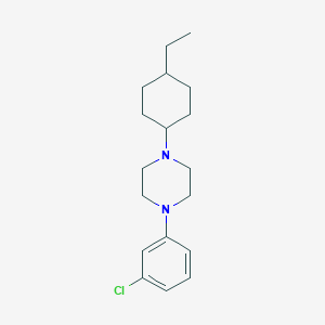 1-(3-chlorophenyl)-4-(4-ethylcyclohexyl)piperazine