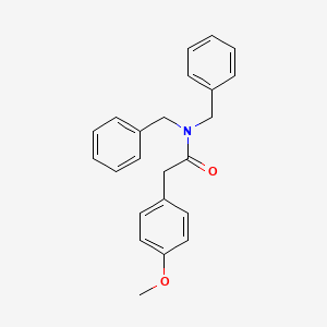 molecular formula C23H23NO2 B5641566 N,N-dibenzyl-2-(4-methoxyphenyl)acetamide 