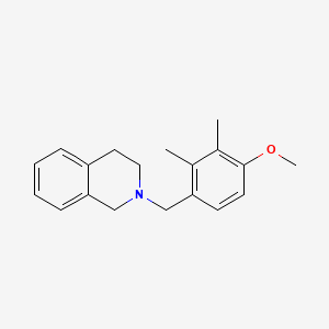 molecular formula C19H23NO B5641588 2-(4-methoxy-2,3-dimethylbenzyl)-1,2,3,4-tetrahydroisoquinoline 