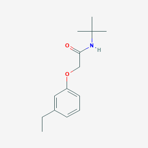 molecular formula C14H21NO2 B5641595 N-(tert-butyl)-2-(3-ethylphenoxy)acetamide 