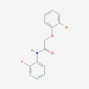 molecular formula C14H11BrFNO2 B5641606 2-(2-bromophenoxy)-N-(2-fluorophenyl)acetamide 