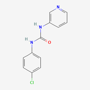 molecular formula C12H10ClN3O B5641607 N-(4-chlorophenyl)-N'-3-pyridinylurea CAS No. 13208-59-8