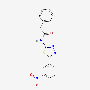 N-[5-(3-nitrophenyl)-1,3,4-thiadiazol-2-yl]-2-phenylacetamide