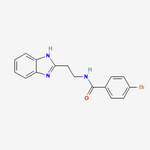 molecular formula C16H14BrN3O B5641735 N-[2-(1H-benzimidazol-2-yl)ethyl]-4-bromobenzamide CAS No. 301228-29-5