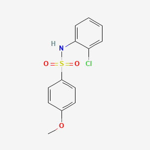 molecular formula C13H12ClNO3S B5641774 N-(2-chlorophenyl)-4-methoxybenzenesulfonamide 