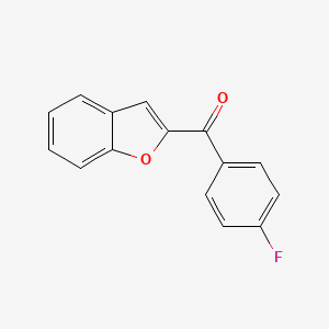 molecular formula C15H9FO2 B5641779 1-benzofuran-2-yl(4-fluorophenyl)methanone CAS No. 27044-77-5