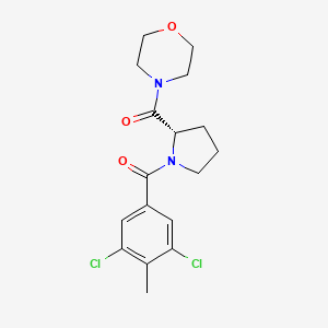 molecular formula C17H20Cl2N2O3 B5641782 4-[1-(3,5-dichloro-4-methylbenzoyl)-L-prolyl]morpholine 