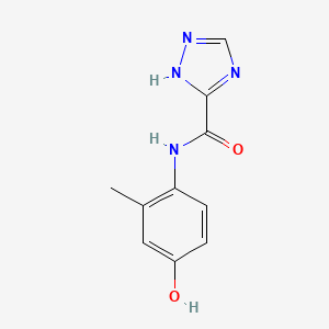 molecular formula C10H10N4O2 B5641789 N-(4-hydroxy-2-methylphenyl)-1H-1,2,4-triazole-3-carboxamide 