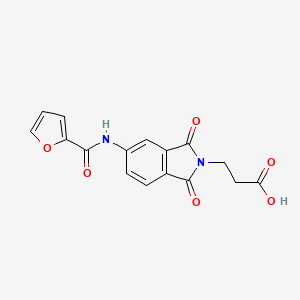 3-[5-(2-furoylamino)-1,3-dioxo-1,3-dihydro-2H-isoindol-2-yl]propanoic acid