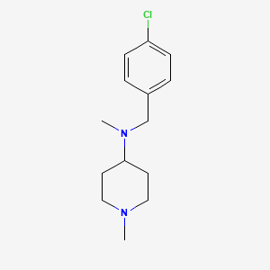 molecular formula C14H21ClN2 B5641811 N-(4-chlorobenzyl)-N,1-dimethyl-4-piperidinamine 