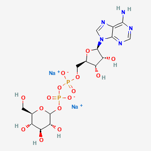 molecular formula C16H24N5O15P2 · 2Na B564183 ADENOSINE-5/'-DIPHOSPHOGLUCOSE CAS No. 102129-65-7