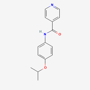 molecular formula C15H16N2O2 B5641833 N-(4-isopropoxyphenyl)isonicotinamide 