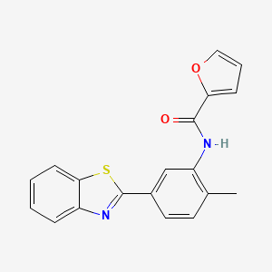 N-[5-(1,3-benzothiazol-2-yl)-2-methylphenyl]-2-furamide
