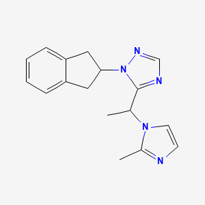 1-(2,3-dihydro-1H-inden-2-yl)-5-[1-(2-methyl-1H-imidazol-1-yl)ethyl]-1H-1,2,4-triazole