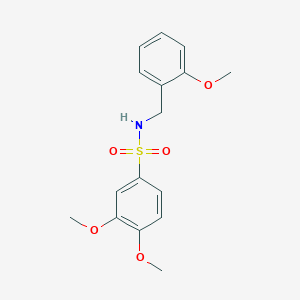 3,4-dimethoxy-N-(2-methoxybenzyl)benzenesulfonamide