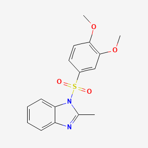 1-(3,4-dimethoxyphenyl)sulfonyl-2-methylbenzimidazole