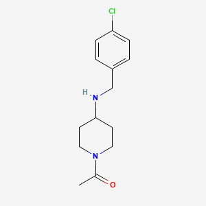 molecular formula C14H19ClN2O B5641918 1-acetyl-N-(4-chlorobenzyl)-4-piperidinamine 