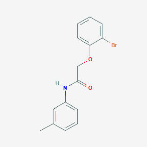 molecular formula C15H14BrNO2 B5641963 2-(2-bromophenoxy)-N-(3-methylphenyl)acetamide 