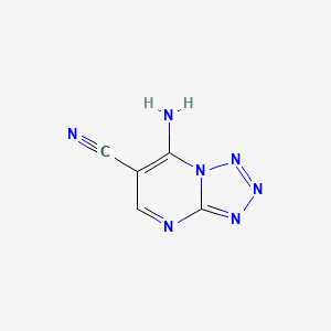 molecular formula C5H3N7 B564197 7-Aminotetrazolo[1,5-a]pyrimidine-6-carbonitrile CAS No. 108800-62-0