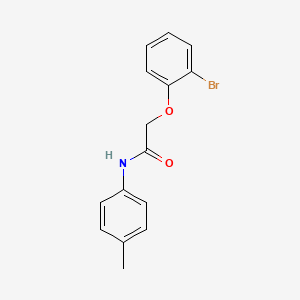 molecular formula C15H14BrNO2 B5641989 2-(2-bromophenoxy)-N-(4-methylphenyl)acetamide 