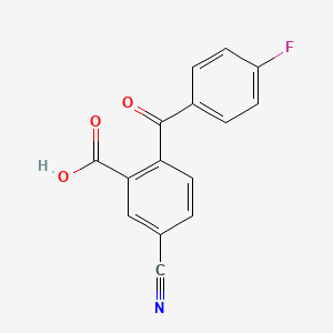 molecular formula C15H8FNO3 B564199 5-Cyano-2-(4-fluorobenzoyl)benzoic acid CAS No. 411221-51-7