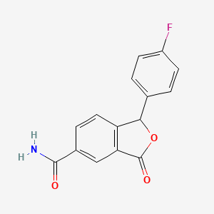 molecular formula C15H10FNO3 B564200 1-(4-Fluorophenyl)-3-oxo-1,3-dihydroisobenzofuran-5-carboxamide CAS No. 372941-46-3