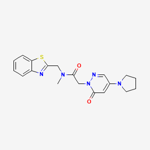 N-(1,3-benzothiazol-2-ylmethyl)-N-methyl-2-(6-oxo-4-pyrrolidin-1-ylpyridazin-1(6H)-yl)acetamide