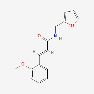 molecular formula C15H15NO3 B5642025 N-(2-furylmethyl)-3-(2-methoxyphenyl)acrylamide 