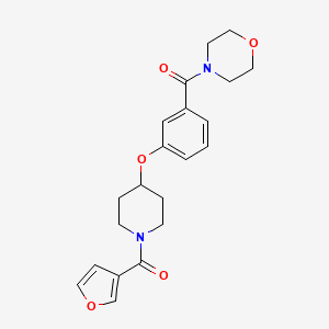 4-(3-{[1-(3-furoyl)piperidin-4-yl]oxy}benzoyl)morpholine