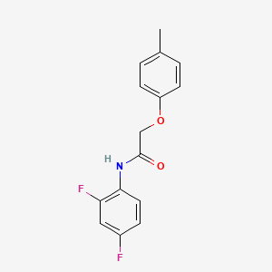 molecular formula C15H13F2NO2 B5642074 N-(2,4-difluorophenyl)-2-(4-methylphenoxy)acetamide 