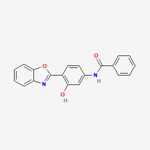 N-[4-(1,3-benzoxazol-2-yl)-3-hydroxyphenyl]benzamide