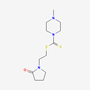 2-(2-oxo-1-pyrrolidinyl)ethyl 4-methyl-1-piperazinecarbodithioate