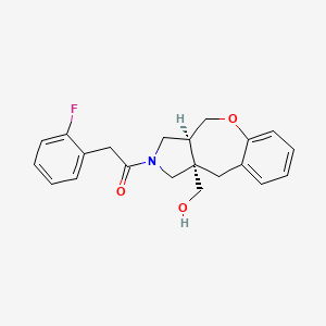 [(3aS*,10aS*)-2-[(2-fluorophenyl)acetyl]-2,3,3a,4-tetrahydro-1H-[1]benzoxepino[3,4-c]pyrrol-10a(10H)-yl]methanol