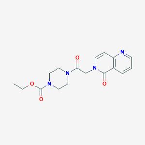 ethyl 4-[(5-oxo-1,6-naphthyridin-6(5H)-yl)acetyl]piperazine-1-carboxylate