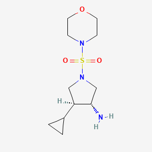 (3R*,4S*)-4-cyclopropyl-1-(4-morpholinylsulfonyl)-3-pyrrolidinamine