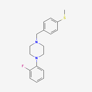 1-(2-fluorophenyl)-4-[4-(methylthio)benzyl]piperazine