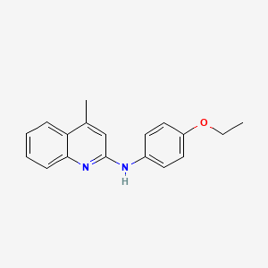 molecular formula C18H18N2O B5642168 N-(4-ethoxyphenyl)-4-methyl-2-quinolinamine 