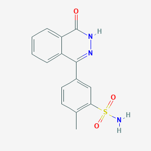 molecular formula C15H13N3O3S B5642171 2-methyl-5-(4-oxo-3,4-dihydro-1-phthalazinyl)benzenesulfonamide 