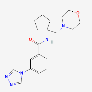 N-[1-(4-morpholinylmethyl)cyclopentyl]-3-(4H-1,2,4-triazol-4-yl)benzamide