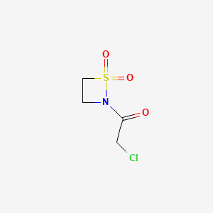 2-(Chloroacetyl)-1lambda~6~,2-thiazetidine-1,1-dione