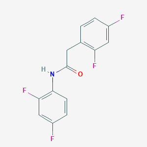 molecular formula C14H9F4NO B5642223 N,2-bis(2,4-difluorophenyl)acetamide 