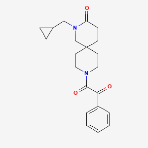 molecular formula C21H26N2O3 B5642227 2-(cyclopropylmethyl)-9-[oxo(phenyl)acetyl]-2,9-diazaspiro[5.5]undecan-3-one 