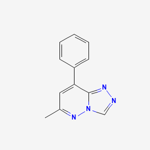 molecular formula C12H10N4 B5642239 6-methyl-8-phenyl[1,2,4]triazolo[4,3-b]pyridazine 