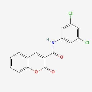 molecular formula C16H9Cl2NO3 B5642244 N-(3,5-dichlorophenyl)-2-oxo-2H-chromene-3-carboxamide 