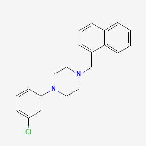molecular formula C21H21ClN2 B5642284 1-(3-chlorophenyl)-4-(1-naphthylmethyl)piperazine CAS No. 82205-86-5