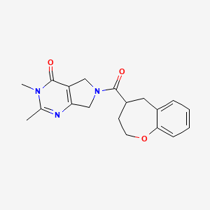 2,3-dimethyl-6-(2,3,4,5-tetrahydro-1-benzoxepin-4-ylcarbonyl)-3,5,6,7-tetrahydro-4H-pyrrolo[3,4-d]pyrimidin-4-one