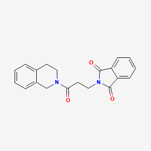 molecular formula C20H18N2O3 B5642297 2-[3-(3,4-dihydro-2(1H)-isoquinolinyl)-3-oxopropyl]-1H-isoindole-1,3(2H)-dione 