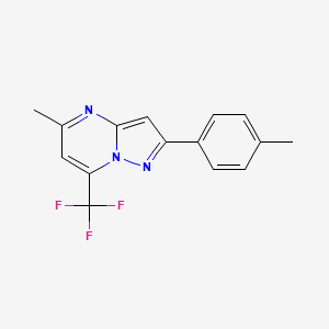 5-methyl-2-(4-methylphenyl)-7-(trifluoromethyl)pyrazolo[1,5-a]pyrimidine